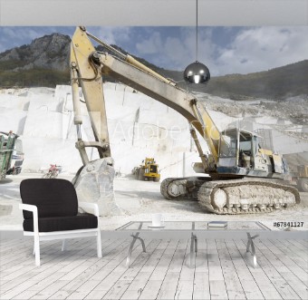 Picture of A loader in marble quarry